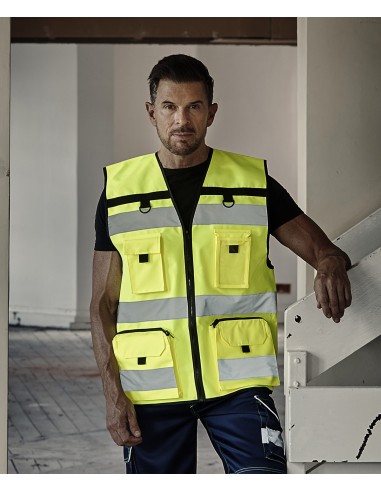 Y-YK108-Gilet anti-déchirure haute visibilité (HVW108)
